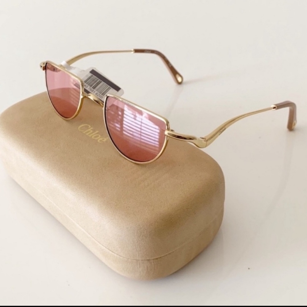 Chloe Pink Tinted Glasses - Picture 6 of 9